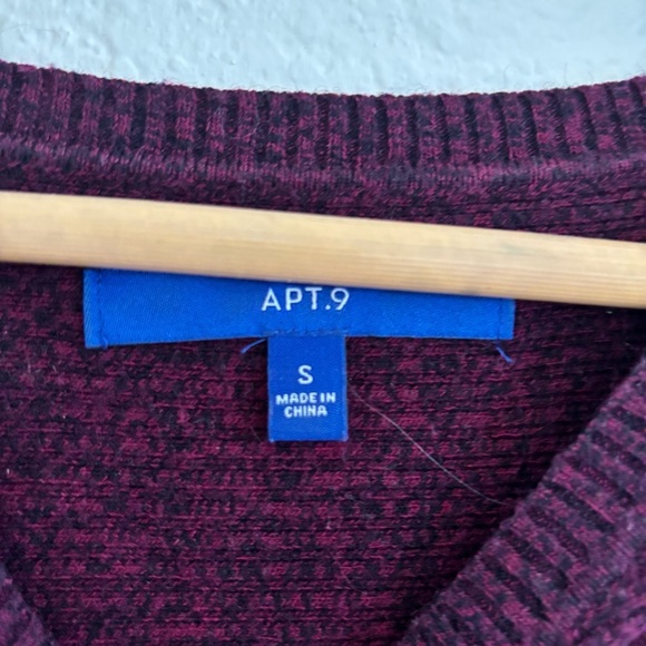 Apt. 9 Women's Crew Neck Sweater - Burgundy - Picture 4 of 8